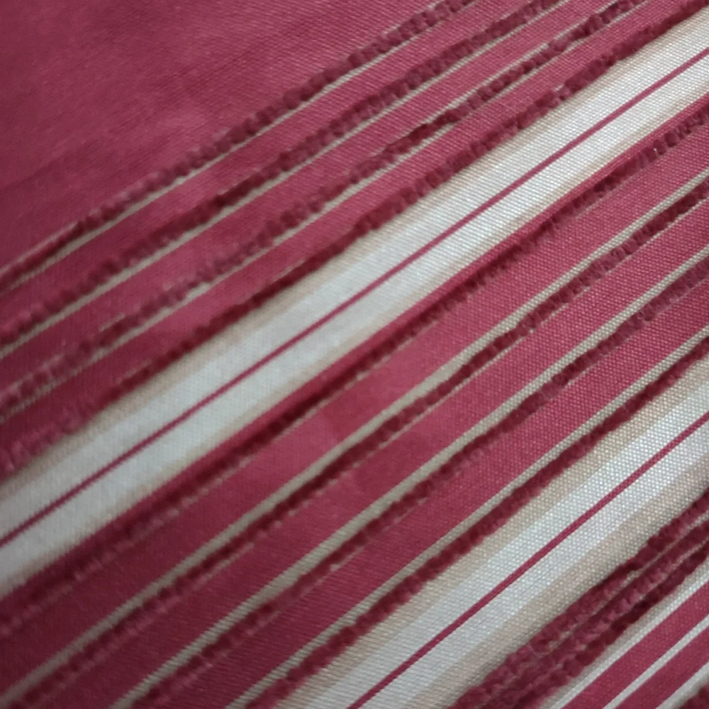 Vintage Shower curtain fabric textured jacquard striped